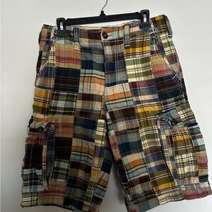 Retro American Eagle Outfitters Men's Patchwork Cargo Shorts
